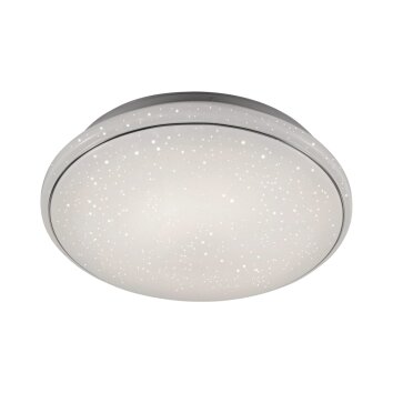 Leuchten Direkt Ls-JUPI Plafoniera LED Bianco, 1-Luce, Telecomando, Cambia colore