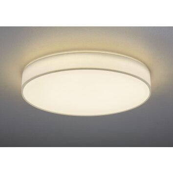 Trio LUGANO Plafoniera LED Bianco, 1-Luce, Telecomando