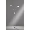 Honsel Dent Lampada da terra LED Nichel opaco, 1-Luce, Cambia colore