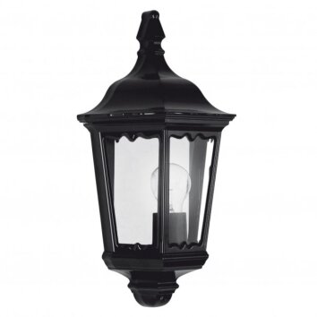 KS Verlichting Ancona Applique Nero, 1-Luce