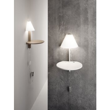 Fabas Luce Goodnight Applique LED Bianco, 1-Luce