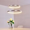 Canisteo Lampadario a sospensione LED Argento, 2-Luci