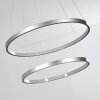 Canisteo Lampadario a sospensione LED Argento, 2-Luci