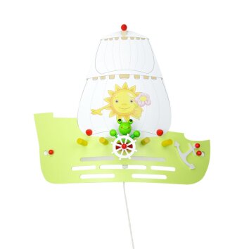 Elobra FROSCH Applique Verde, 1-Luce