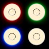 Brilliant Visitation Plafoniera LED Argento, 1-Luce, Telecomando, Cambia colore