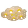 Elobra STERNENWOLKE Applique Legno chiaro, 5-Luci