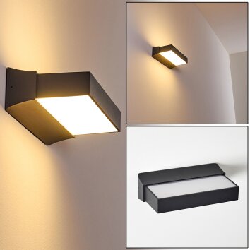 Applique da esterno Hjortspring LED Antracite, 1-Luce