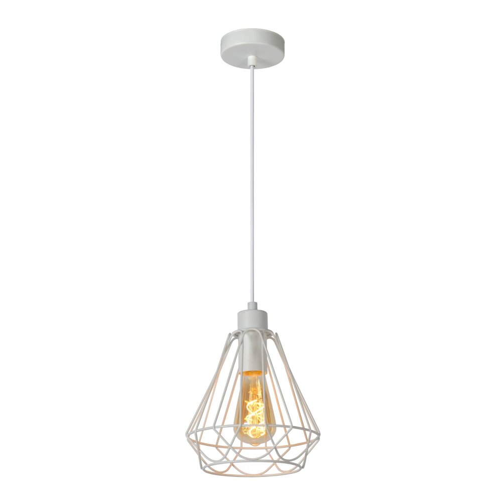 Lucide KYARA Lampada a Sospensione Bianco, 1-Luce main product photo