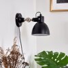 Tilton Applique Nichel opaco, Nero, 1-Luce