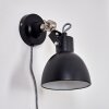 Tilton Applique Nichel opaco, Nero, 1-Luce