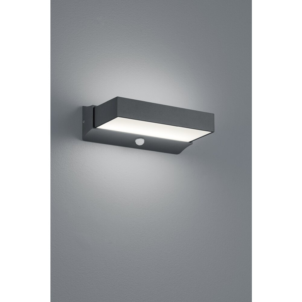 Trio CUANDO Applique da esterno LED Antracite, 1-Luce, Sensori di movimento main product photo
