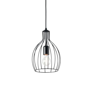 Ideal Lux AMPOLLA Lampadario a sospensione Nero, 1-Luce