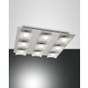 Fabas Luce Desus Plafoniera LED Nichel opaco, 9-Luci