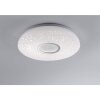 Leuchten-Direkt JONAS Plafoniera LED Acciaio satinato, Bianco, 1-Luce, Telecomando
