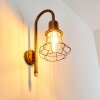 Borkan Applique da esterno Marrone, Oro, 1-Luce, Sensori di movimento