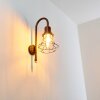 Borkan Applique da esterno Marrone, Oro, 1-Luce, Sensori di movimento