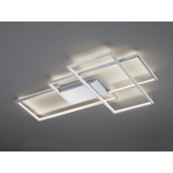 Trio THIAGO Plafoniera LED Nichel opaco, 1-Luce, Telecomando, Cambia colore