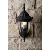 Rabalux Milano Applique per esterno Nero, Trasparente, chiaro, 1-Luce