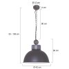 Steinhauer Mexlite Lampada a Sospensione Nero, 1-Luce