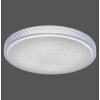 Leuchten Direkt Ls-FRIDA Plafoniera LED Trasparente, chiaro, 1-Luce, Telecomando, Cambia colore