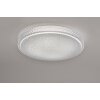 Leuchten Direkt Ls-FRIDA Plafoniera LED Trasparente, chiaro, 1-Luce, Telecomando, Cambia colore