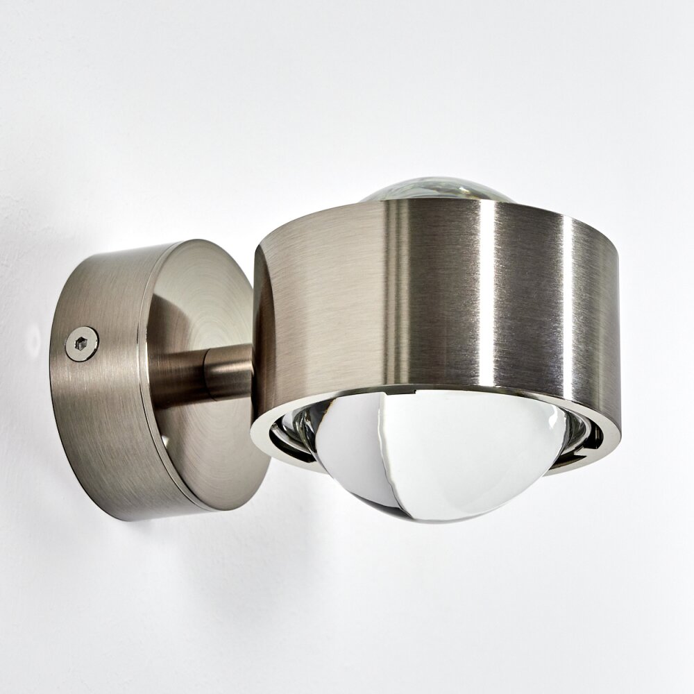 Hofstein Sapri Applique Nichel opaco, 1-Luce
