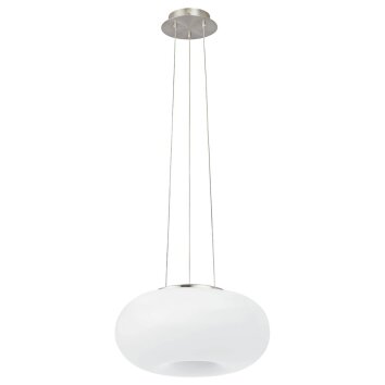 EGLO connect OPTICA-C Lampadario a sospensione LED Nichel opaco, 1-Luce, Cambia colore