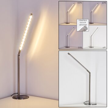 Deje Lampada da Tavolo LED Nichel opaco, 1-Luce