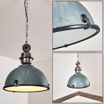 Ilvy Lampadario a sospensione Grigio, Argento, 1-Luce