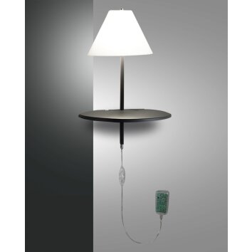 Fabas Luce Goodnight Applique LED Antracite, 1-Luce