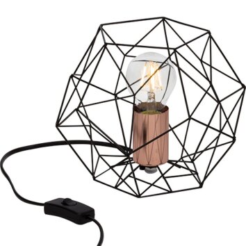 Brilliant Synergy Lampada da tavolo Ramato, Nero, 1-Luce