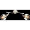 Globo ROMAN Faretto da soffitto LED Nichel opaco, 2-Luci