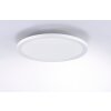 Leuchten-Direkt FLAT Plafoniera LED Bianco, 1-Luce, Telecomando