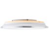 Brilliant Edna Plafoniera LED Cromo, 1-Luce, Telecomando, Cambia colore