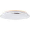 Brilliant Edna Plafoniera LED Cromo, 1-Luce, Telecomando, Cambia colore