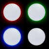 Brilliant Edna Plafoniera LED Cromo, 1-Luce, Telecomando, Cambia colore