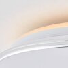 Brilliant Edna Plafoniera LED Cromo, 1-Luce, Telecomando, Cambia colore