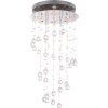 Globo Plafoniera LED Cromo, Chiaro, 4-Luci