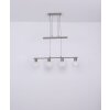 Globo WILLY Lampadario a sospensione Nichel opaco, 4-Luci