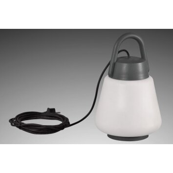 Mantra KINKE Lampada da Tavolo Grigio, 1-Luce