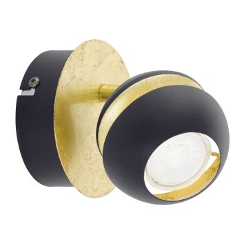 Eglo NOCITO Applique Oro, Nero, 1-Luce