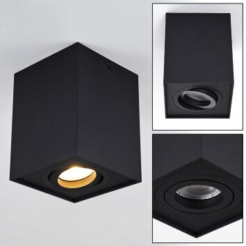 Baishan Plafoniera Nero, 1-Luce