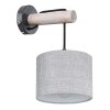 Globo ROGER Applique Grigio, Nero, 1-Luce