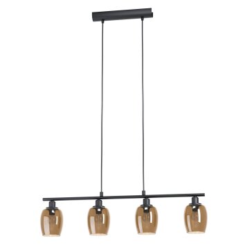 Eglo ZABALEA Lampadario a sospensione Nero, 4-Luci