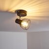 Plafoniera Bolderslev Cromo, Nero, 1-Luce