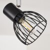 Plafoniera Bolderslev Cromo, Nero, 1-Luce