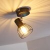 Plafoniera Bolderslev Cromo, Nero, 1-Luce