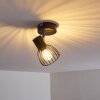 Plafoniera Bolderslev Cromo, Nero, 1-Luce