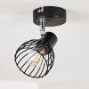 Plafoniera Bolderslev Cromo, Nero, 1-Luce