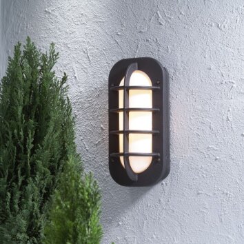 Konstsmide Loke Applique Nero, 1-Luce